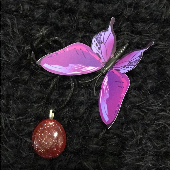 Marble Glass One of a Kind Unique Rare Handmade Necklace - Picture 13 of 16